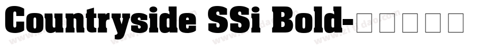 Countryside SSi Bold字体转换